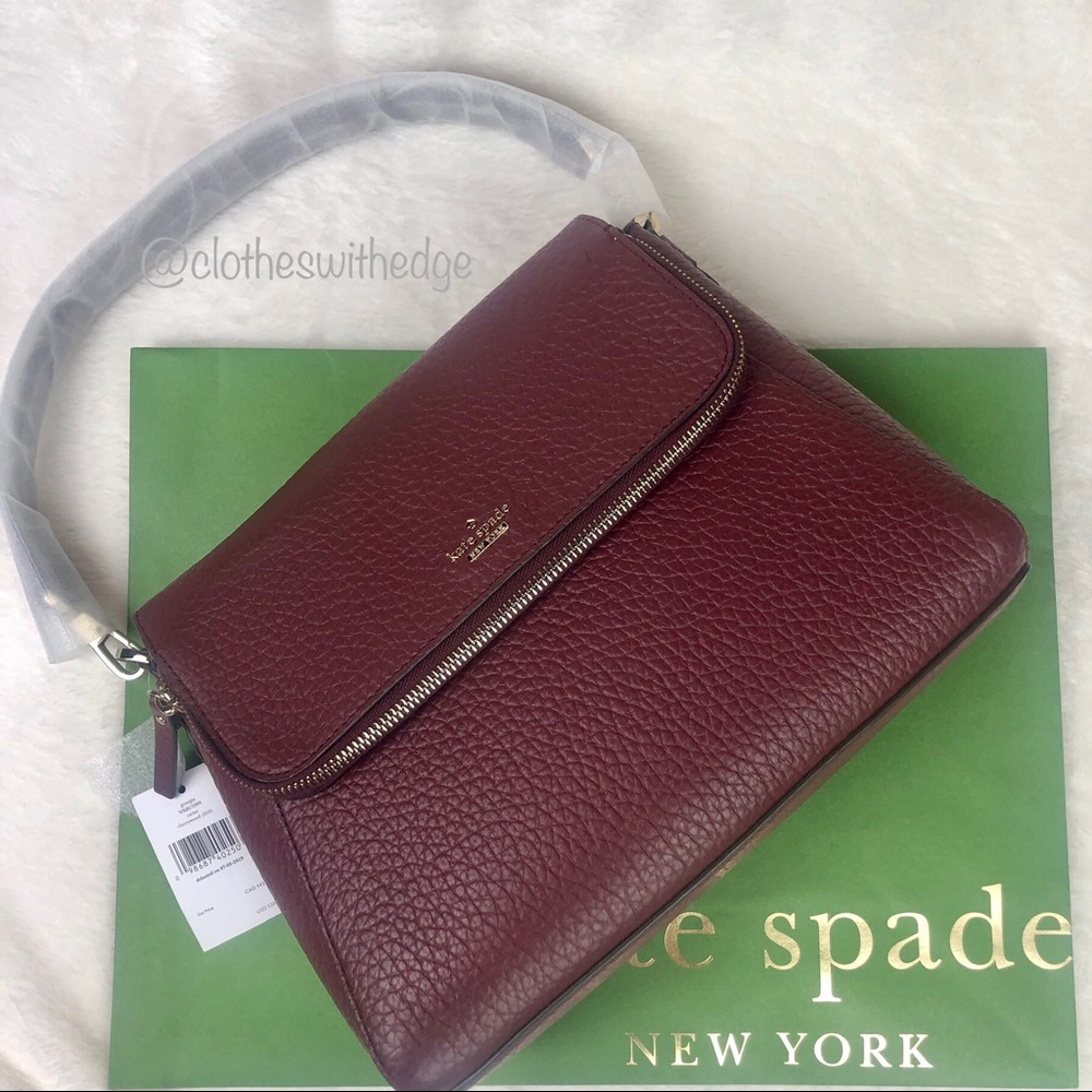 ⬇️NWT Kate Spade Carter Georgia Cherrywood Satchel - Picture 4 of 12